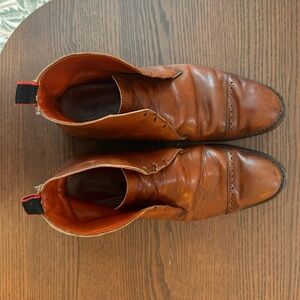 Men's - Size 8, Allen Edmonds light-brown leather  boots